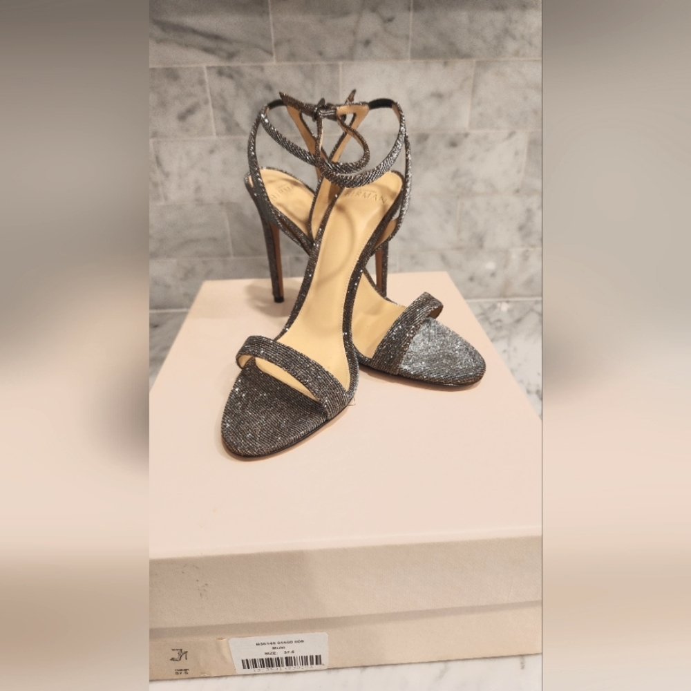 Alexandre Birman Willow 100mm Stellar Notturno Strappy Heels Size 37.5